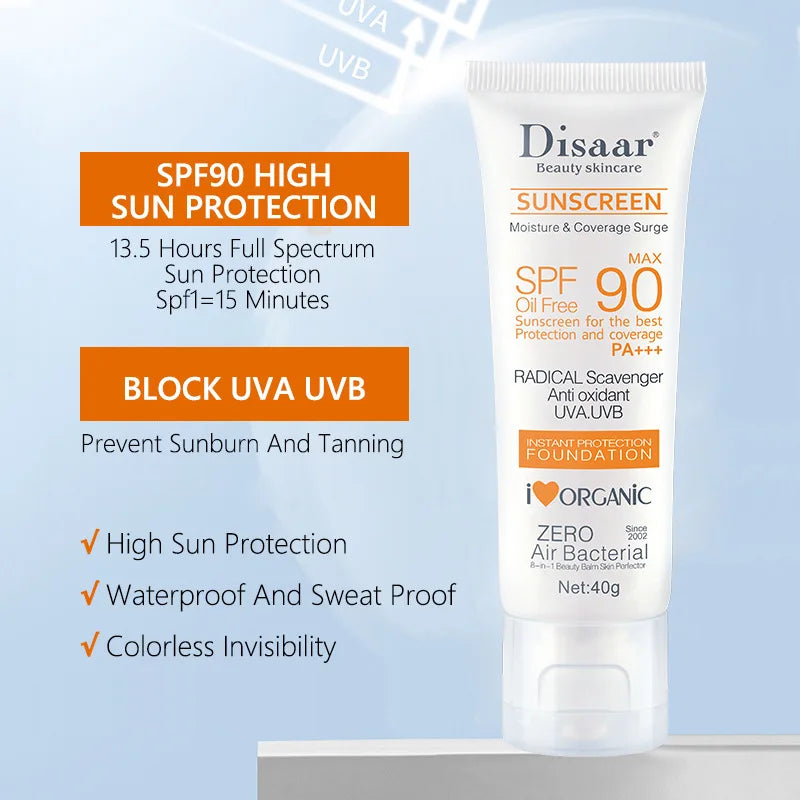 Waterproof Sunscreen Spf90